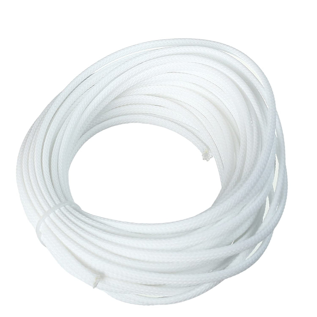  [AUSTRALIA] - Othmro 10m/32.8ft PET Expandable Braid Cable Sleeving Flexible Wire Mesh Sleeve White
