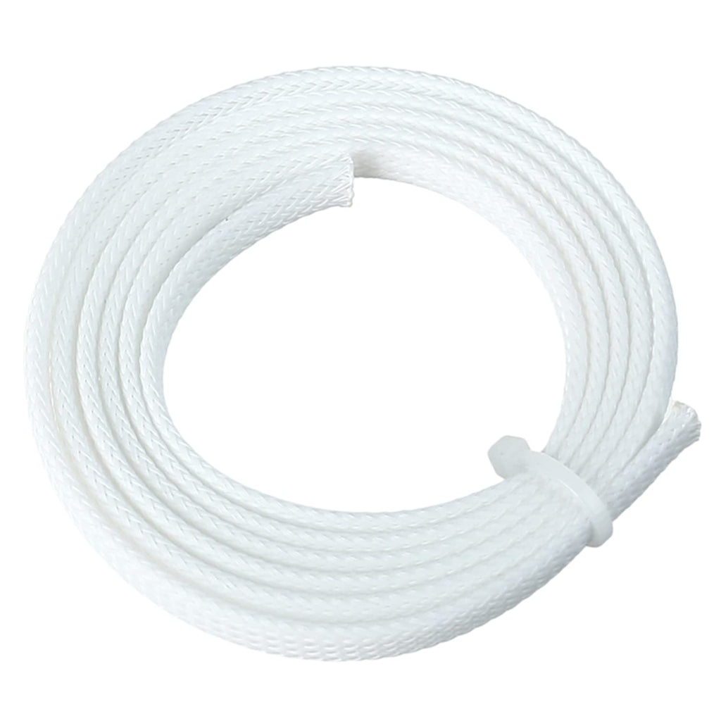  [AUSTRALIA] - Othmro 1m/3.28ft PET Expandable Braid Cable Sleeving Flexible Wire Mesh Sleeve White