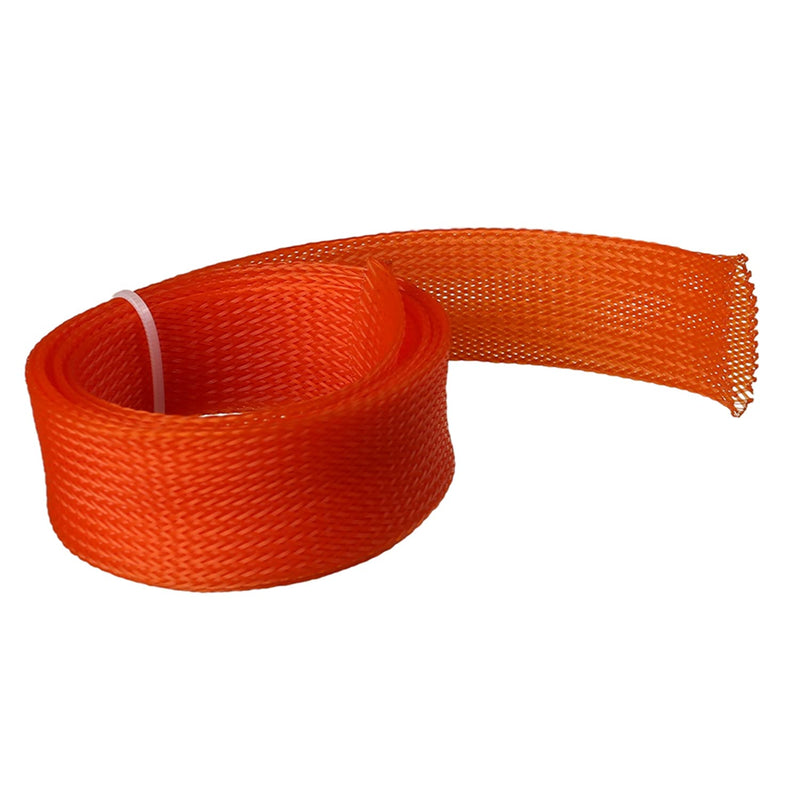  [AUSTRALIA] - Othmro 1m/3.28ft PET Expandable Braid Cable Sleeving Flexible Wire Mesh Sleeve Orange