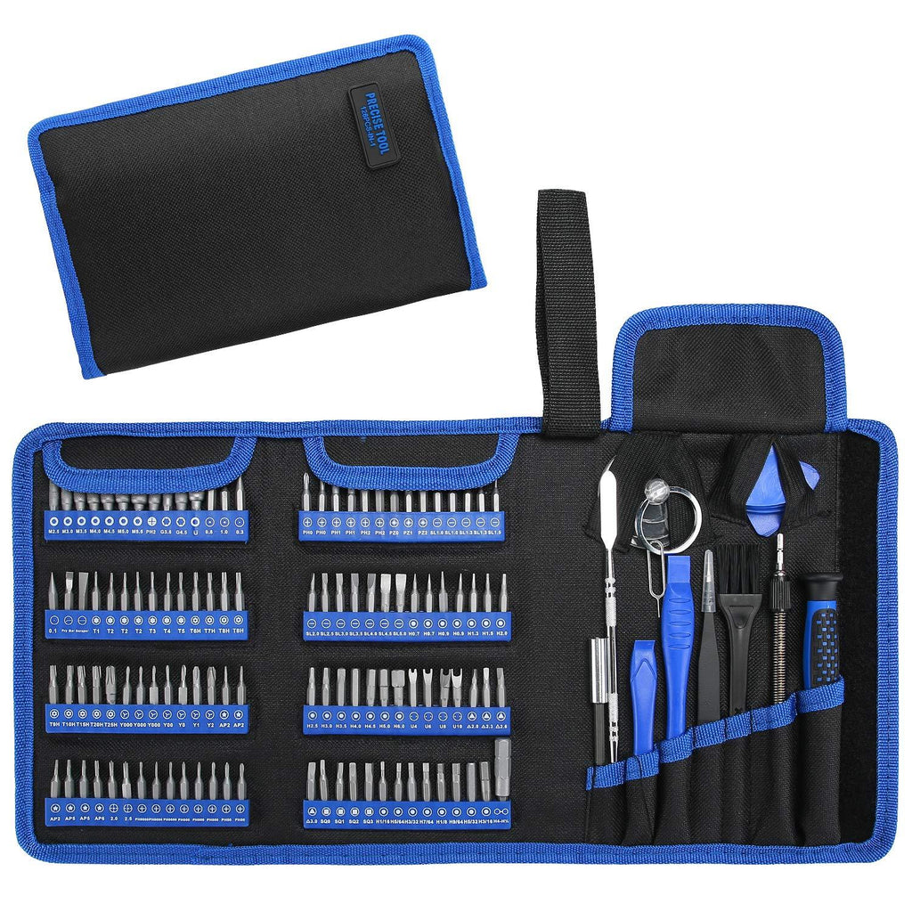  [AUSTRALIA] - Hautton Precision Screwdriver Set, 126 in 1 Magnetic Screwdriver Kit, Multi-function Professional Repair Tool Kit with Portable Oxford Bag for Phone Laptop PC Watch Electronics and More -Black