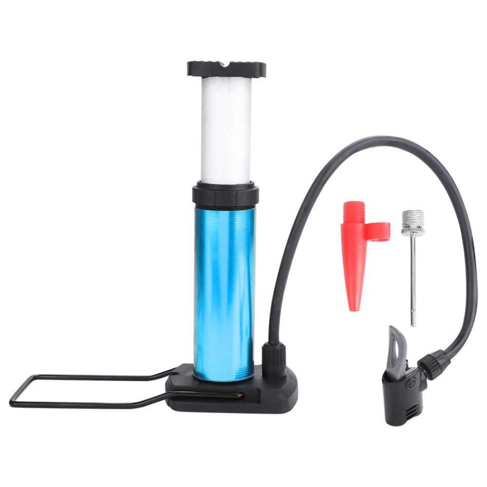  [AUSTRALIA] - Mini Bike Floor Pump-Small Pocket Bike Pump- 2019 New High Pressure Air Pump-Bike Tire Pump-Foot Activeted Bicycle Pump（Blue） Blue