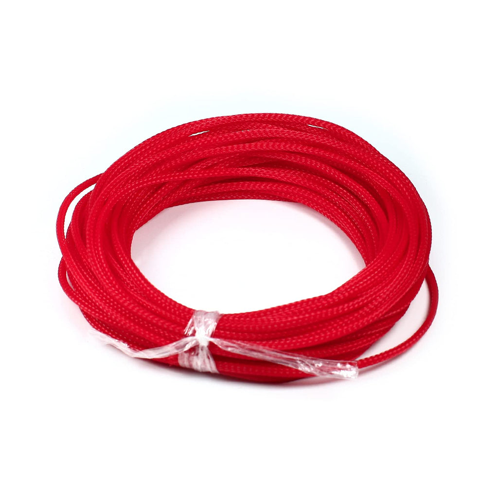  [AUSTRALIA] - Othmro 10m/32.8ft PET Expandable Braid Cable Sleeving Flexible Wire Mesh Sleeve Red 3mm*10m