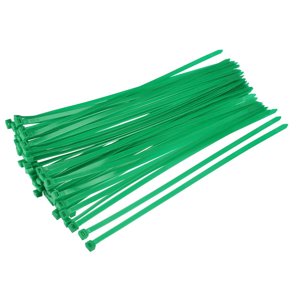  [AUSTRALIA] - uxcell Cable Zip Ties 250mmx4.8mm Self-Locking Nylon Tie Wraps Green 40pcs