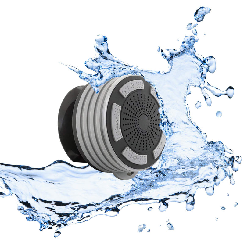 Waterproof Bluetooth Shower Speaker - Gray - LeoForward Australia