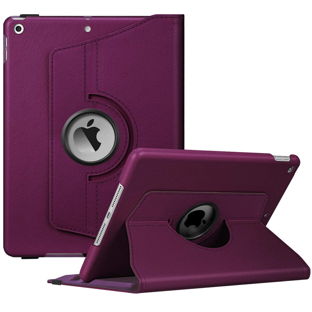  [AUSTRALIA] - Fintie Rotating Case for iPad 9th Generation (2021) / 8th Generation (2020) / 7th Gen (2019) 10.2 Inch - 360 Degree Rotating Protective Stand Cover with Pencil Holder, Auto Wake Sleep, Purple