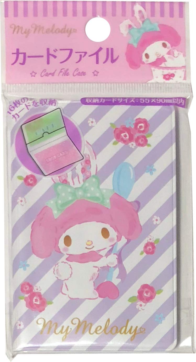  [AUSTRALIA] - Sanrio Hello Kitty My Melody Card File Case 8 Pocket 16 Sheets Storage (Rabbit Ears)