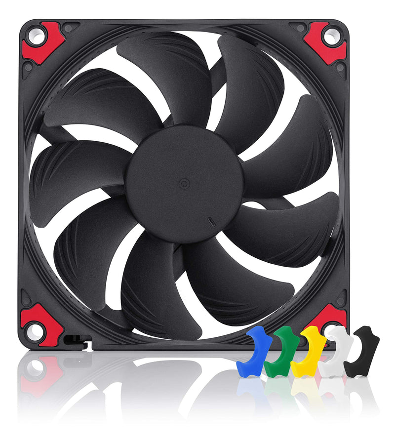  [AUSTRALIA] - Noctua NF-A9x14 HS-PWM chromax.Black.swap, Premium Quiet Slim Fan, 4-Pin (92x14mm, Black)
