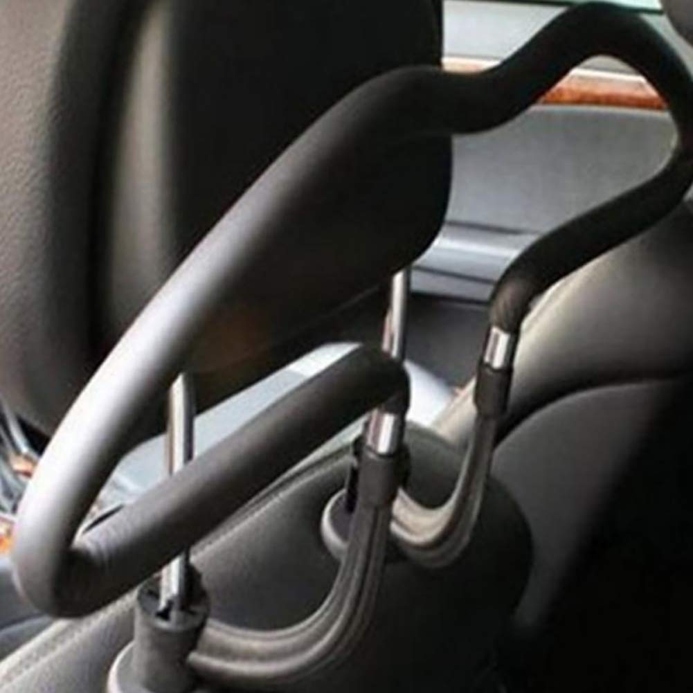  [AUSTRALIA] - Car Auto Seat Headrest Back Clothes Coat Suit Hanger Vehicle Faux Leather Holder