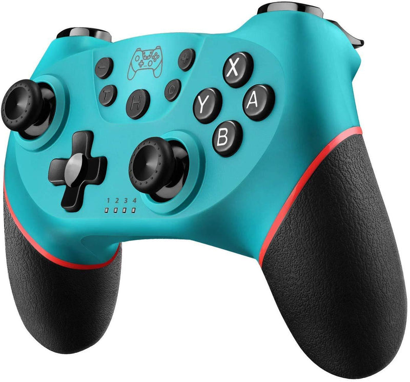  [AUSTRALIA] - Switch Controller, Wireless Pro Controller Gamepad Compatible with Switch Support Amibo, Wakeup, Screenshot and Vibration Functions-Blue