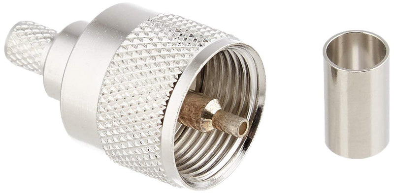  [AUSTRALIA] - MPD Digital UHF PL259 Crimp Connectors for LMR-240, CNT-240, RG8X, Mini-8 and RG59 Type Coax, Bag of 15