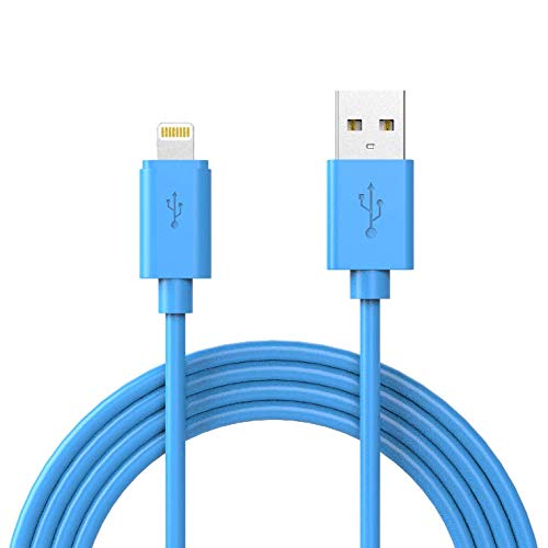  [AUSTRALIA] - iPhone Charger MFi-Certified Lightning Cable - Made for iPhone X / 8/8 Plus / 7/7 Plus / 6/6 Plus / 5S (6FT Blue)