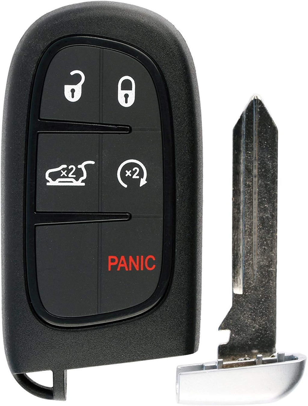  [AUSTRALIA] - KeylessOption Keyless Remote Start Smart Car Key Fob for Jeep Cherokee 2014-2019, GQ4-54T 1x