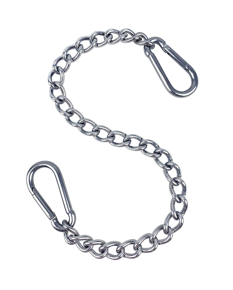  [AUSTRALIA] - A AIFAMY Hanging Chair Chain with Two Carabiners, Stainless Steel Hanging Kits for Hammocks Punching Bags Heavy Duty 400LB Capacity Indoor Outdoor 1 Set