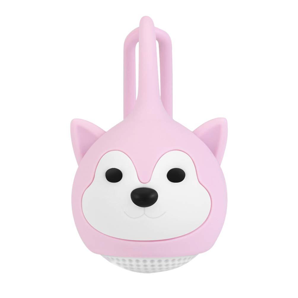 ULTECHNOVO Mini Speakers Wireless- 4. 2 Audio Portable Subwoofer Speaker- Cute Wolf- Shaped Kids Speaker with Hanging Rope for Beach Hiking Camping Outdoor Pink - LeoForward Australia