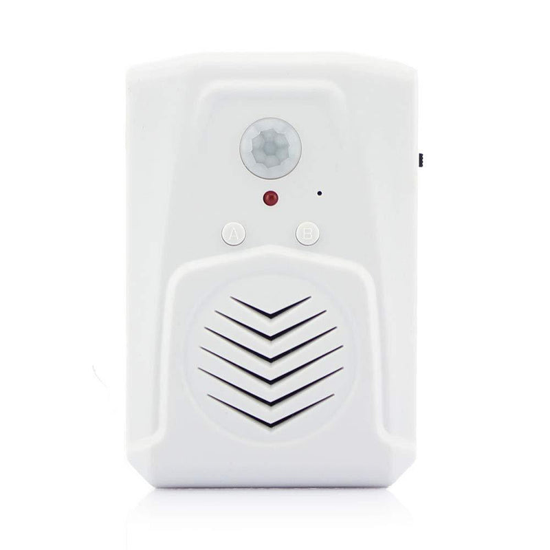  [AUSTRALIA] - Infrared Motion Sensor Activated Sound Speaker Built with Microphone Recordable Voice for Shop Sale, Garage Door Alert, Greeting Visitor Door Chime, Security Reminder