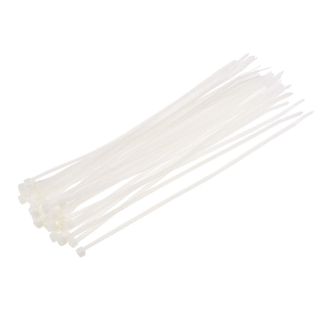  [AUSTRALIA] - uxcell Cable Zip Ties 350mmx4.8mm Self-Locking Nylon Tie Wraps White 60pcs