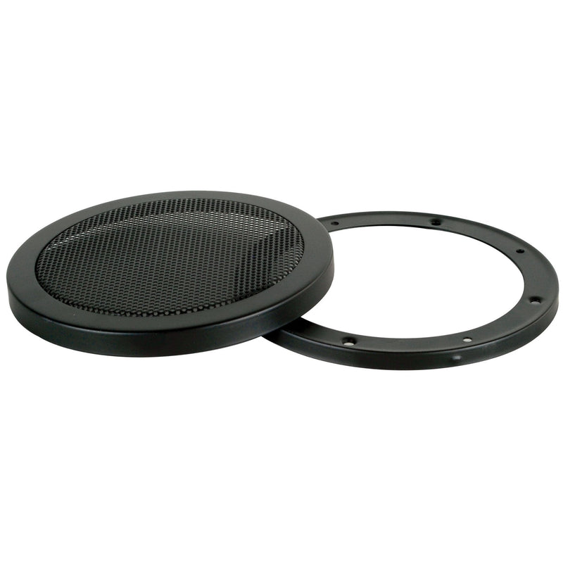  [AUSTRALIA] - 8-Inch 2-Piece Steel Mesh Speaker Grill - Black