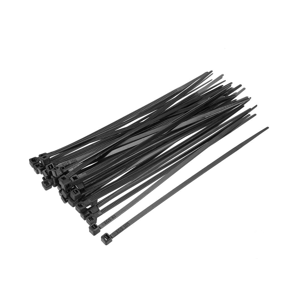  [AUSTRALIA] - uxcell 500pcs Cable Zip Ties 5 Inch x 0.13 Inch Self-Locking Nylon Tie Wraps Black