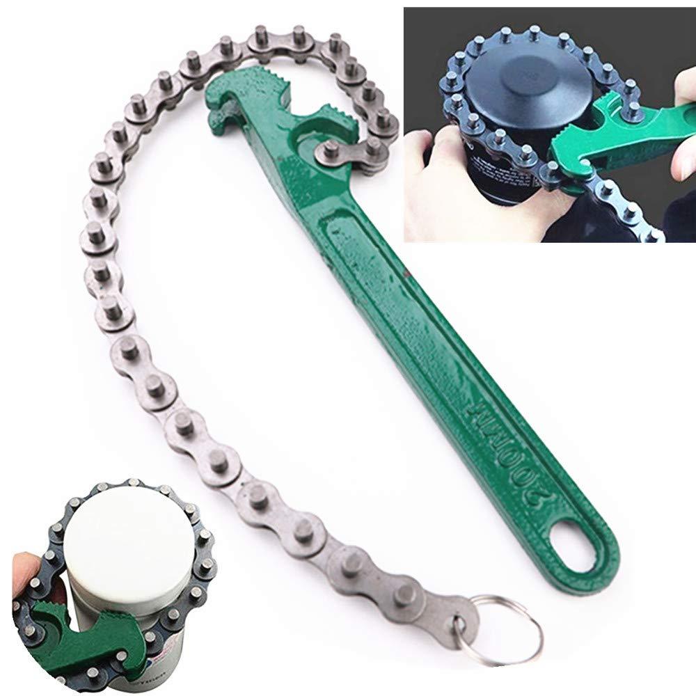  [AUSTRALIA] - SDFSX 12inch Chain Type Oil Filter Wrench Removal Universal Auto Car Repair Tools, Oil Filter Remover, Oil Filter Spanner(Chain)