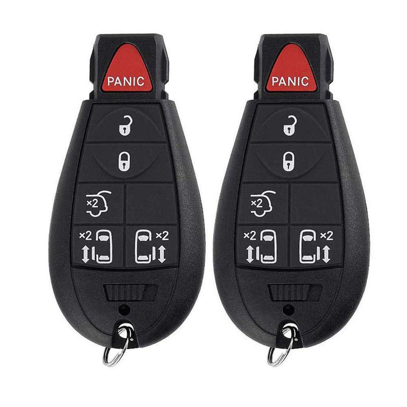  [AUSTRALIA] - 6 Button Keyless Entry Remote Car Key Fob Replacement M3N5WY783X IYZ-C01 Compatible for 2008-2014 Dodge Grand Caravan, 2008-2015 Chrysler Town & Country