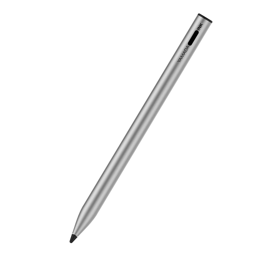 YAMADA Ink Surface Pen (Silver) 4096 Levels Pressure Touch Pen for Microsoft Surface PRO5, 6, 7, Studio, Go, Book & Tablets with Microsoft Pen Protocol (N-Trig) Palm Rejection Stylus - LeoForward Australia