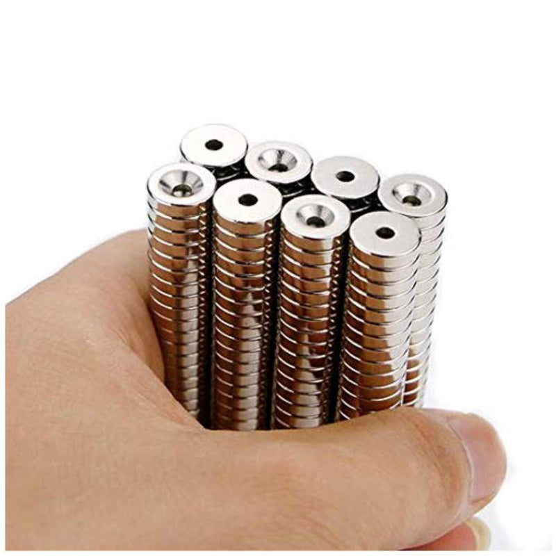 40pcs Magnets Disc Countersunk Permanent Magnet Fastener Magnets 12mm D Disc Countersunk Pe12mmX3mm,Magnets With Holes,Countersunk Hole 4mm (Disc:12x3-4mm) - LeoForward Australia