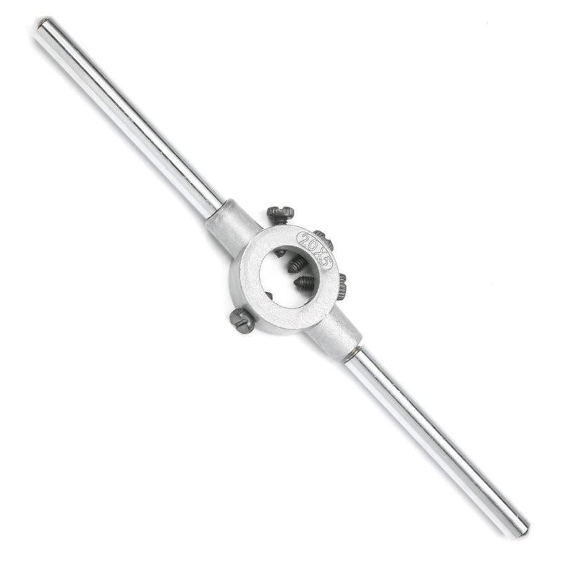  [AUSTRALIA] - Utoolmart Die Stock Handle Wrench 20mmx5mm M3-M4 Metric Round Die Holder 1Pcs M3-4 1pc