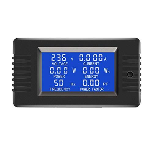  [AUSTRALIA] - AC Current Voltage Amperage Power Energy Panel Meter LCD Digital Display Ammeter Voltmeter Multimeter 6in1 AC 80-260V 5A AC 5A Meter