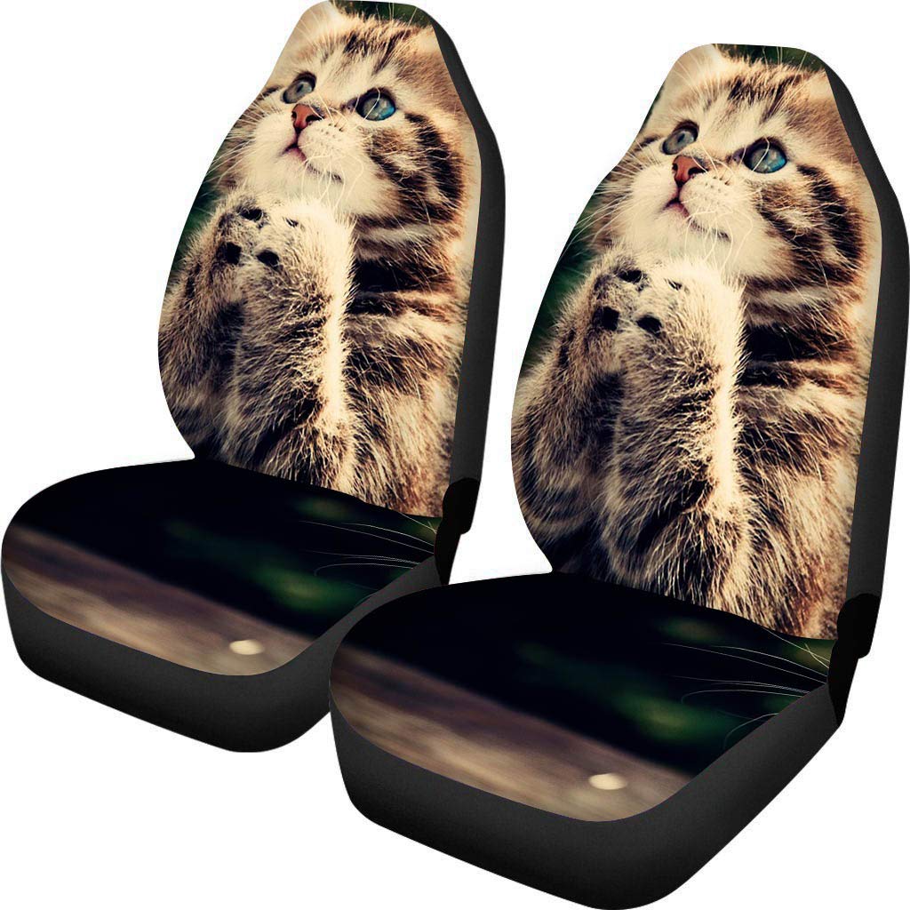  [AUSTRALIA] - Auto Car Seat Covers Fun Cute Cat Print Seat Protector