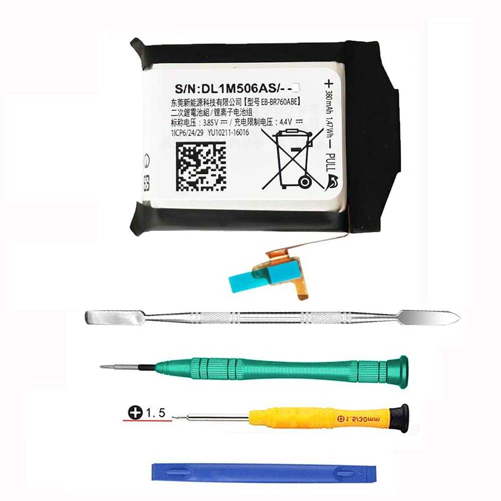 Original Part Quality for Samsung Galaxy Gear S3 Frontier SM-R760 and S3 Classic Battery Replacement SM-R770 R760 R770 BR760 R765 EB-BR760A,EB-BR760ABE, GH43-04699A, with Full Repair Tools - LeoForward Australia