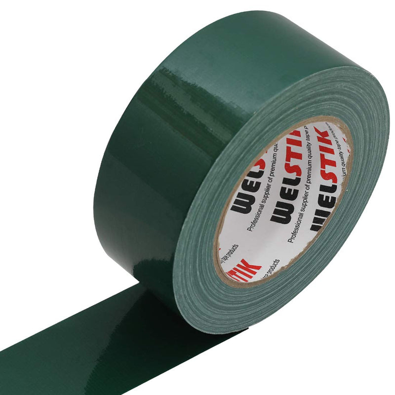  [AUSTRALIA] - WELSTIK Professional Grade Dark Green Duct Tape, Waterproof Duct Cloth Fabric,Duct Tape for Photographers,Repairs, DIY, Crafts, Indoor Outdoor Use (2 Inch X 45 Yards, Green) 2"X45yard