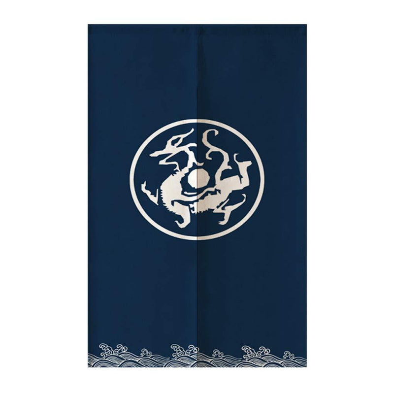  [AUSTRALIA] - TJ Global Japanese Noren Doorway Curtain/Tapestry for Home or Restaurant - 33.5” x 59” (Dragon) Dragon