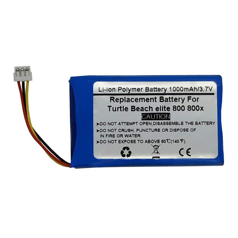 3.7V 1000mAH Replacement Battery for Turtle Beach Elite 800 800x Wireless Headsets - LeoForward Australia