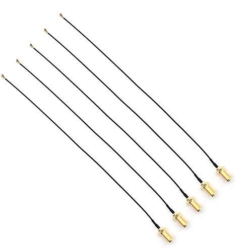 DollaTek 5pcs 20cm/7.8" U.FL Mini PCI to Reverse Polarity SMA Pigtail Antenna WiFi Cable IPEX to SMA Female Pigtail Cable WiFi Adapter FPV Antenna Transmitter - Outer Spiral Inner Needle - LeoForward Australia