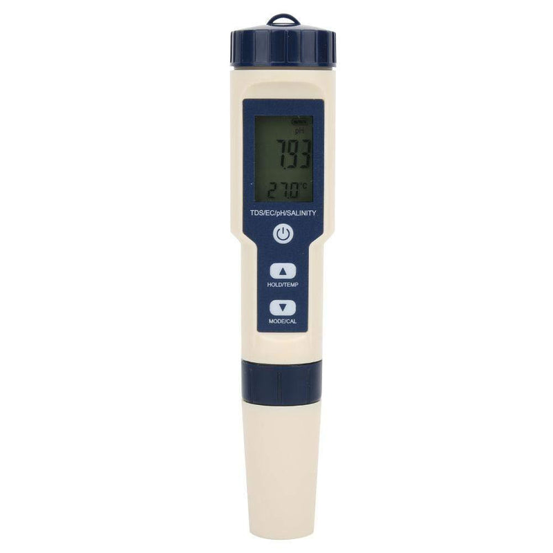 Water Quality Meter, IP67 PH Salinity TDS EC Temperature Test Pen, EZ-9909 Water Quality Detector 0-9999 ppm - LeoForward Australia