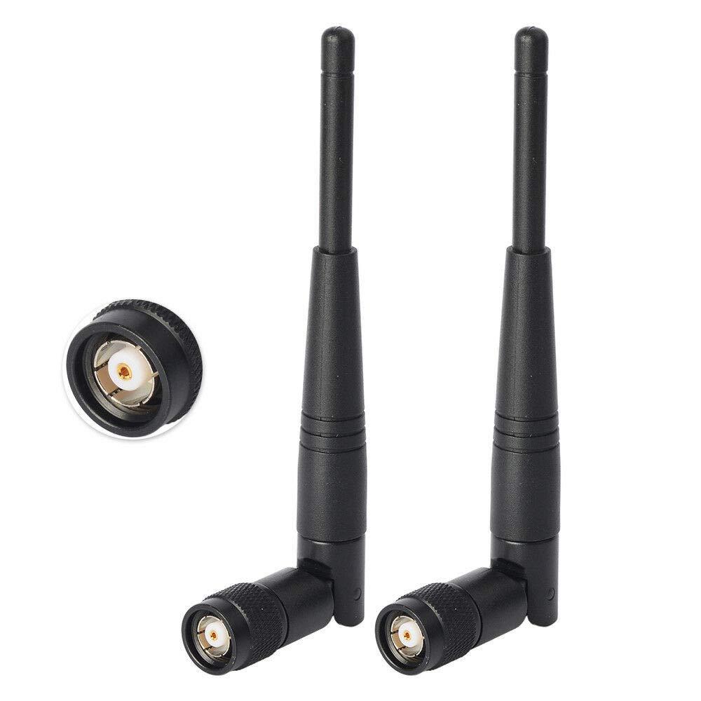 Eightwood 5dBi 2.4GHz WiFi Antenna RP-TNC Male Antennas (2-Pack) Compatible with Trimble Robotic Total Stations, Wireless Router Linksys WRT54G WRT54GL WRT54GS WAP54G 2-pack - LeoForward Australia