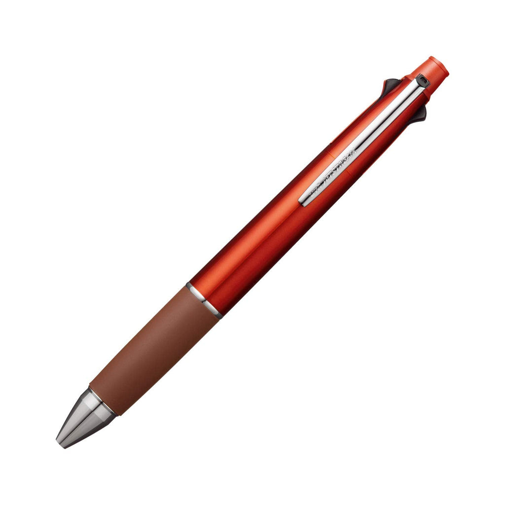  [AUSTRALIA] - Uni Jetstream Multi Pen 4 and 1, 0.5mm Ballpoint Pen (Black, Red, Blue, Green) and 0.5mm Mechanical Pencil, Blood Orange (MSXE5100005.38)