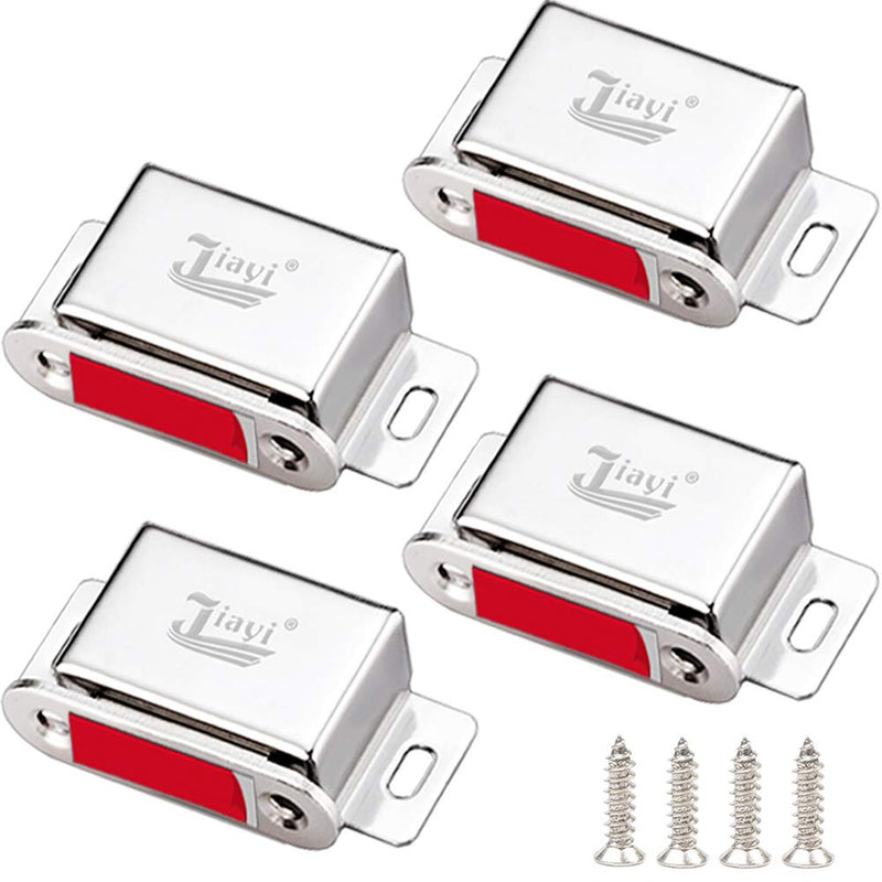  [AUSTRALIA] - Magnetic Cabinet Magnet Closure Jiayi 4 Pack Drawer Magnetic Latch 30 lbs Cupboard Latch Magnet Cabinet Door Catch Heavy Duty Kitchen Cabinet Magnetic Catch Strong Closet Door Magnetic Catch 30lb- 4Pack
