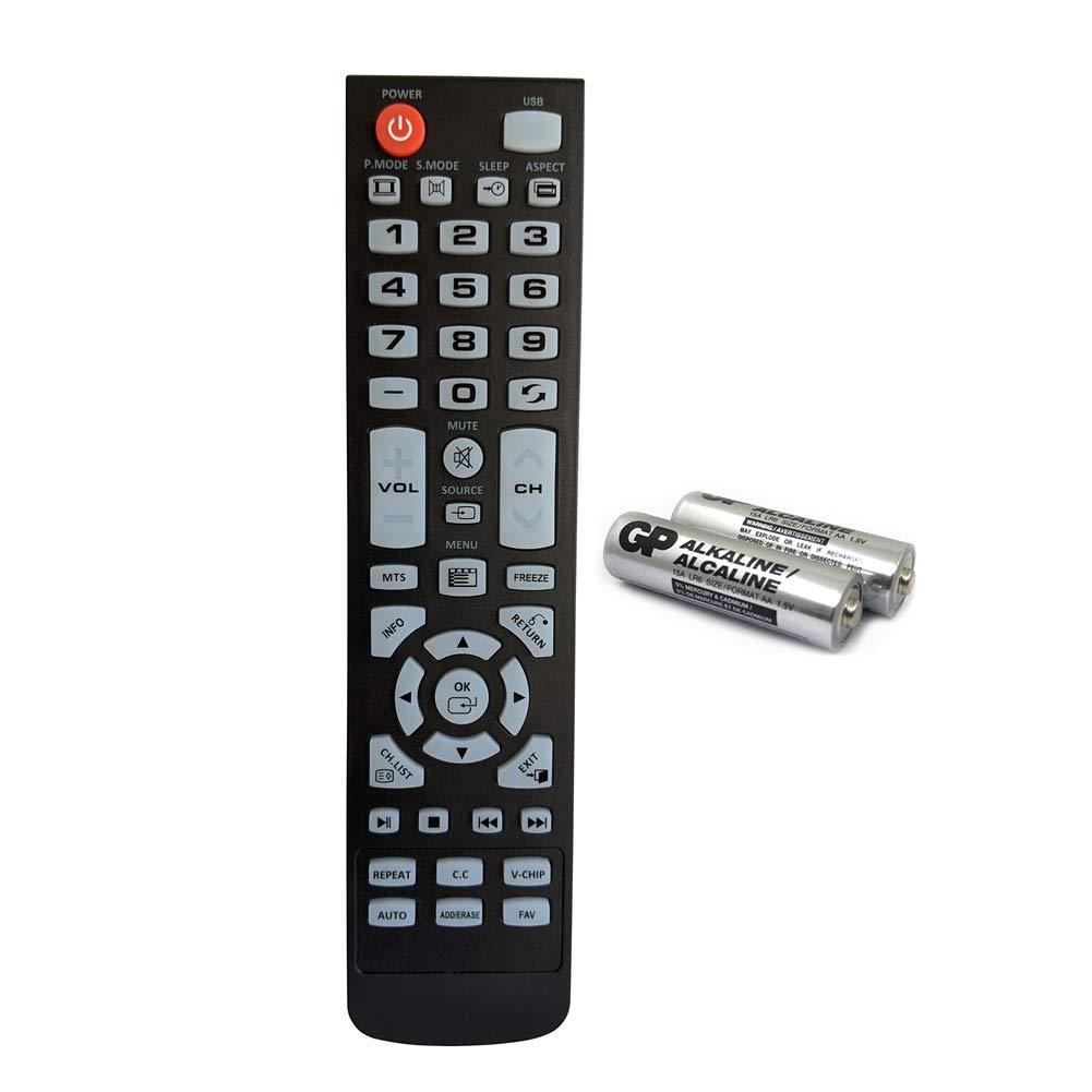 Replacement TV Remote Control for Element tv ELEFW247 ELEFW328 ELEFW248 ELEFW195 ELEFW505 ELEFW504 ELEFT506 ELEFT326 ELEFT407 ELEFW581 ELEFT222 ELEFT426 with GP Alkaline 2 pcs Batteries - LeoForward Australia