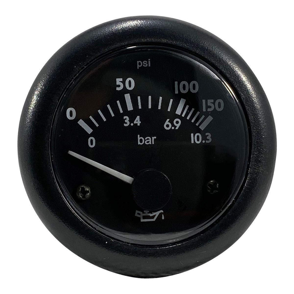  [AUSTRALIA] - Thunder Parts | Oil Pressure Gauge | 0-150 PSI or 0-10.3 bar | 12 or 24 Volts | Original | 1 Year Warranty ! (12 Volts) 12 Volts