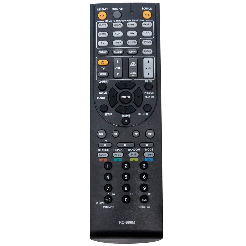 ALLIMITY RC-896M Replaced Remote Control Fit for Onkyo Audio/Video Receiver TX-SR444 TXSR444 RC896M - LeoForward Australia