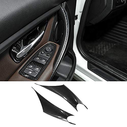Door Handle Inner Trim Decor for BMW 3/4 Series, TTCR-II Right/Left Carbon Fiber Armrest Handle Inner Bracket Cover Fits BMW 320,328,330,335,M3 F30/F31 2012-2018 and BMW 428, 435,M4 F32/F36 2014-2017 - LeoForward Australia