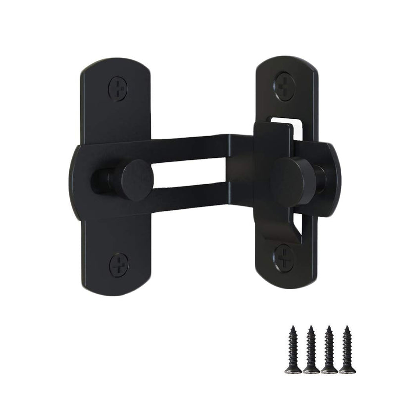  [AUSTRALIA] - WAYDA Barn Door Lock, 90 Degree Right Stainless Steel Angle Door Latch Buckle for Doors and Windows