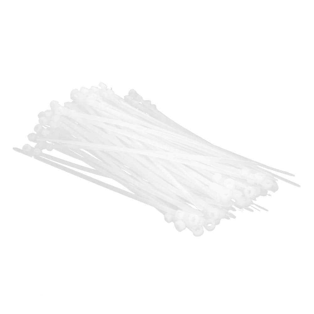 [AUSTRALIA] - MroMax Cable Zip Ties 7.87 Inch x 0.14 Inch(L x W) Self-Locking Nylon Tie Wraps White 150pcs