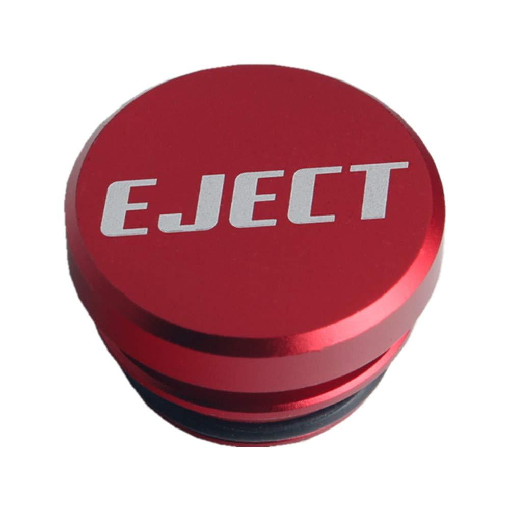DEWHEL Universal Eject Cigarette Lighter Plug Cover Aluminum For Standard 12V (Red) Red - LeoForward Australia