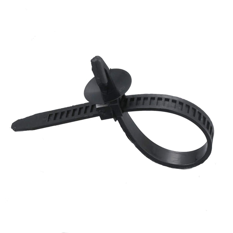  [AUSTRALIA] - 30 Pcs Car Wire Tie Straps Nylon Push Mount Clips Cable Tie Fixed Clamps Fastening Zip Strap Self-Locking Plastic Tie Wrap Fasteners Universal (Length:5-1/2" Width:5/16") Black