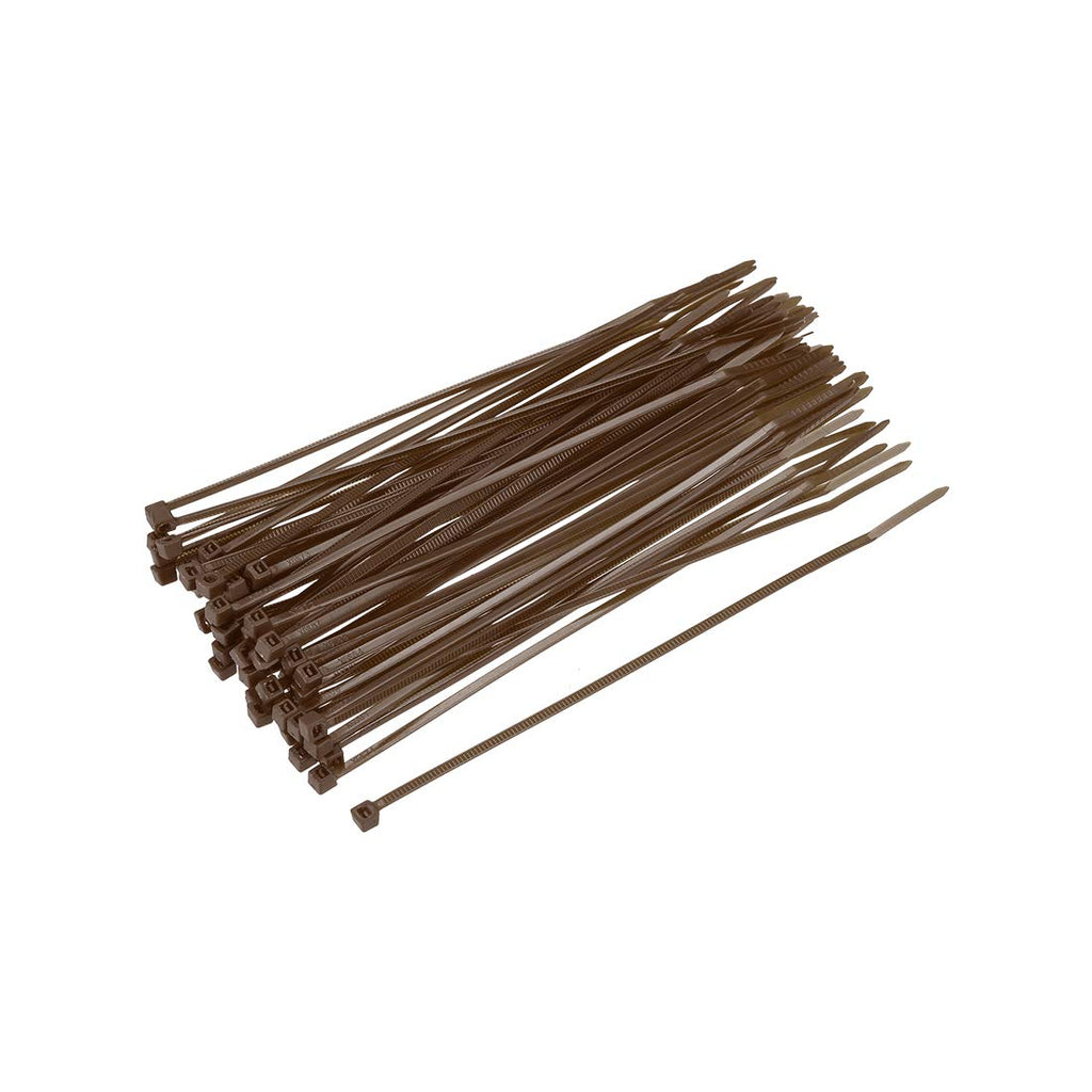  [AUSTRALIA] - uxcell Cable Zip Ties 150mmx2.5mm Self-Locking Nylon Tie Wraps Brown 100pcs