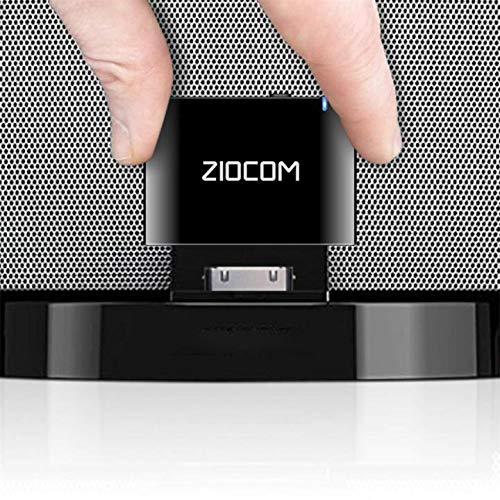 ZIOCOM 30 Pin Bluetooth Adapter Receiver for Bose iPod iPhone SoundDock and Other 30 pin Dock Speakers with 3.5mm Aux Cable(Not for Car and Motorcycles),Black - LeoForward Australia