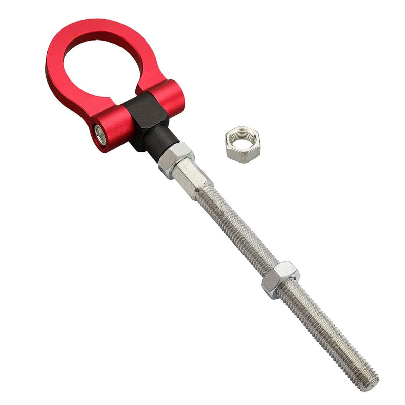  [AUSTRALIA] - MG Pro-industry Front & Rear Bumper Folding Ring Screw on Type Tow Hook for Honda S2000 ap1 /ap2 2000-2009,Jazz 2001–2007 (Red) Red