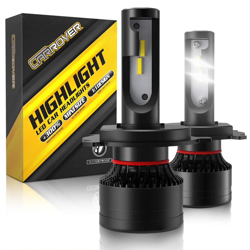 H4 LED Bulb, CAR ROVER 100W High Power 20,000LM Extremely Bright 6000K CSP Chips 9003 Conversion Kit Adjustable Beam, Replacement High Low Fog Light - LeoForward Australia